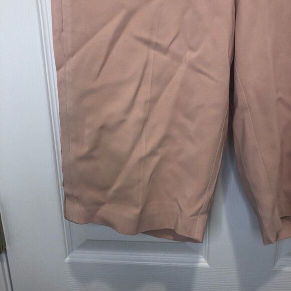 Rebecca Taylor pink midi Bermuda shorts with side lace detail, size 4 - Picture 3 of 13